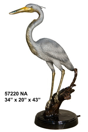 Crane on Tree - Click Image to Close