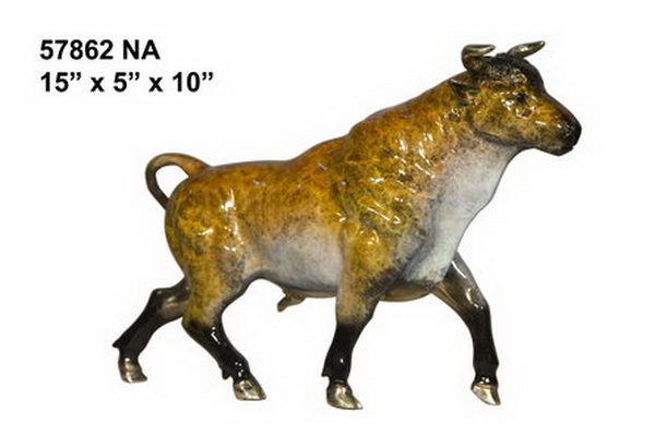 Bronze Bull Head Up - Click Image to Close