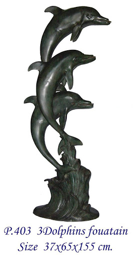 3 Dolphins Fountain - Click Image to Close