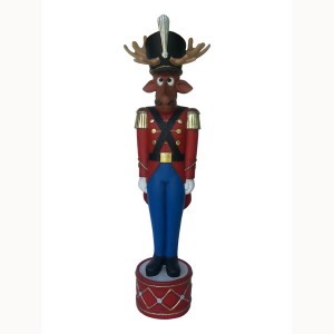 Funny Reindeer Toy Soldier 7 Ft.