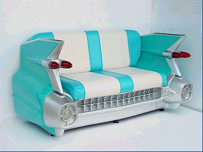 Cadillac Sofa (Turquoise) - Click Image to Close