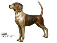 Bronze Foxhound Hound Dog - Click Image to Close