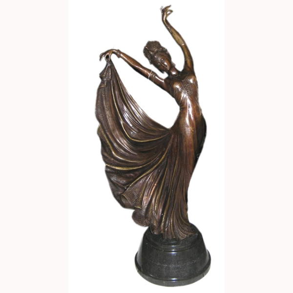 Bronze Chinese Peacock Dancer