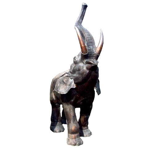 Bronze Elephant Fountain - Click Image to Close