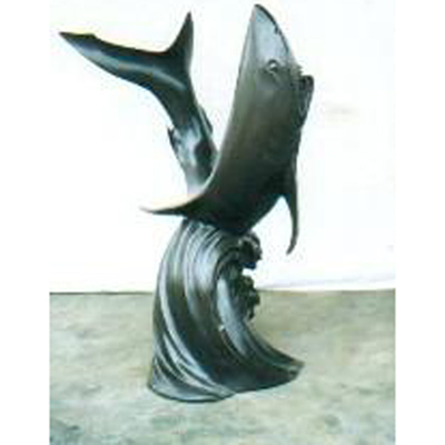 Bronze Shark Fountain - Click Image to Close
