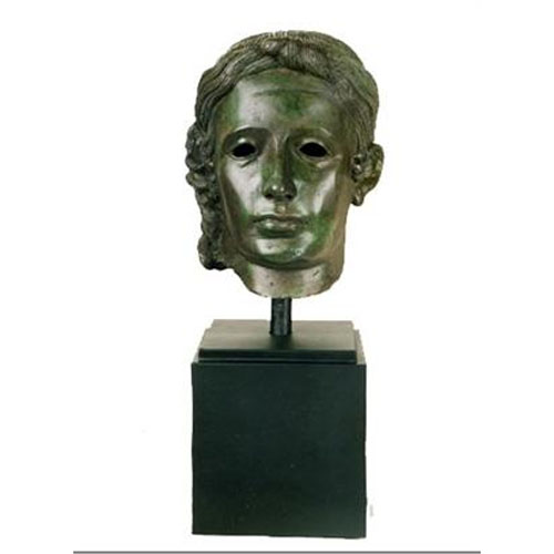 Bronze Greco-Roman Bronze Bust - Click Image to Close
