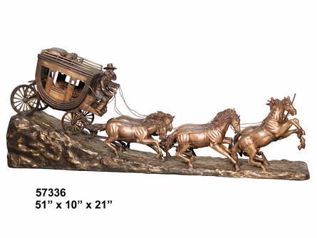 Bronze Stagecoach - Click Image to Close