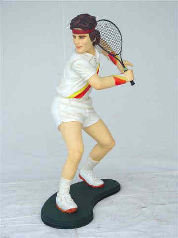 Tennis Player Statue 3ft - Click Image to Close