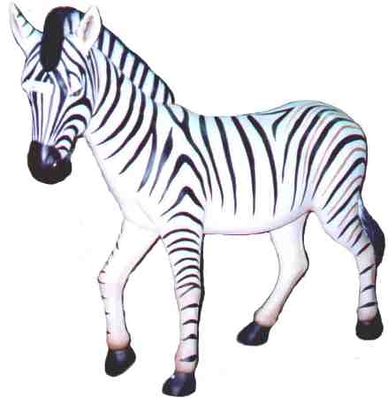 Zebra Statue - Click Image to Close